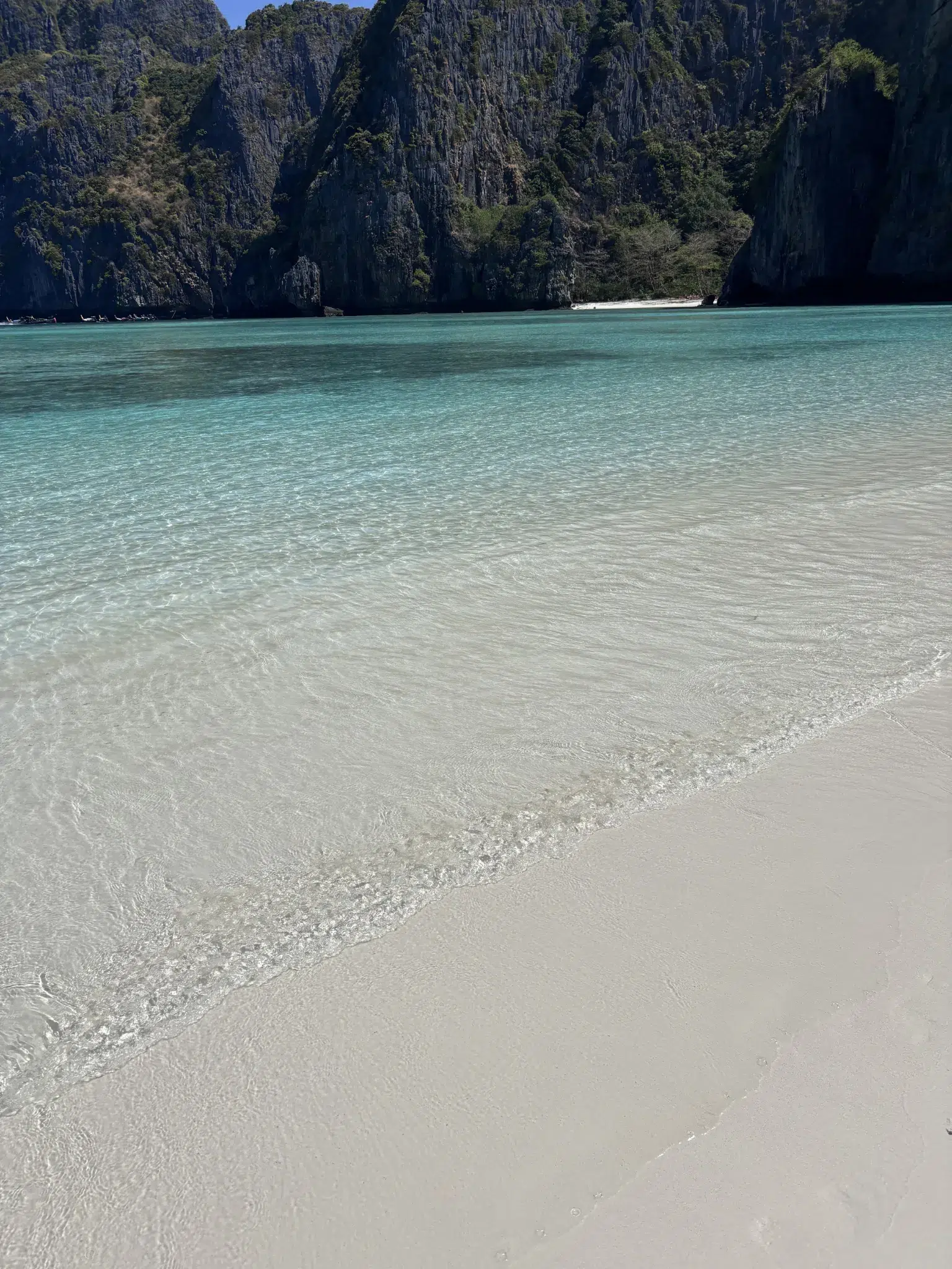 Maya Bay beach close-up