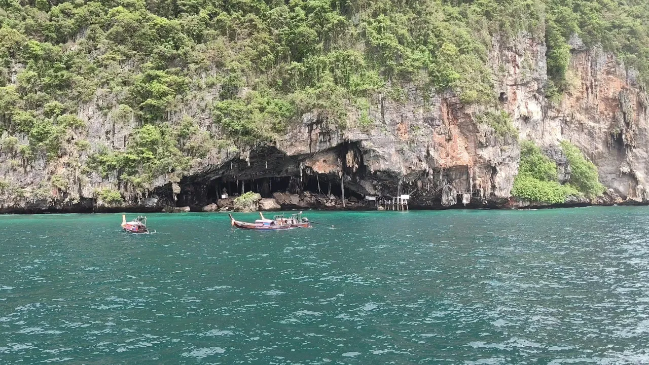 Viking Cave limestone cliffs